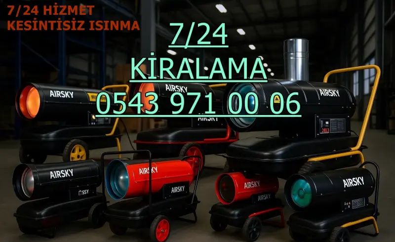 Kiralık Mazotlu Isımak Isıtıcı Kiralama Samsun Terme
